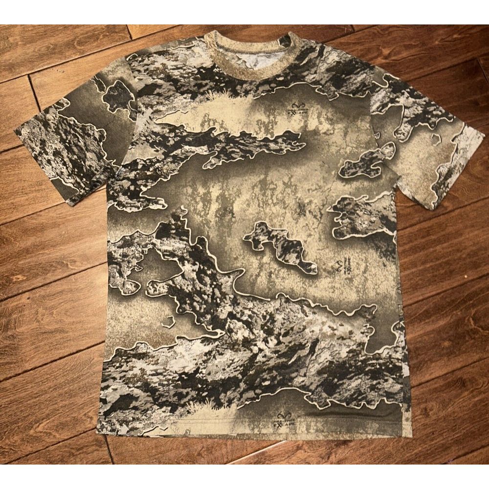 Real Tree Excape T Shirt‎ Adult Medium Camouflage Short Sleeve Mens Used